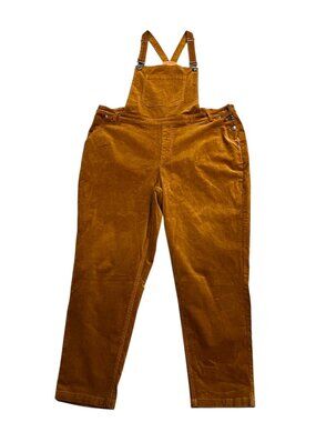 Modcloth High Waisted Corduroy Overalls, NWT, Nutmeg, 2X